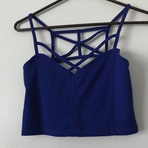 BONGO blue halter top